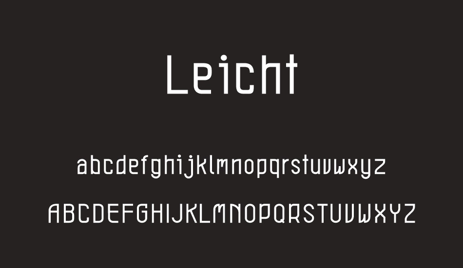 Leicht font