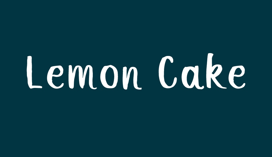Lemon Cake font big