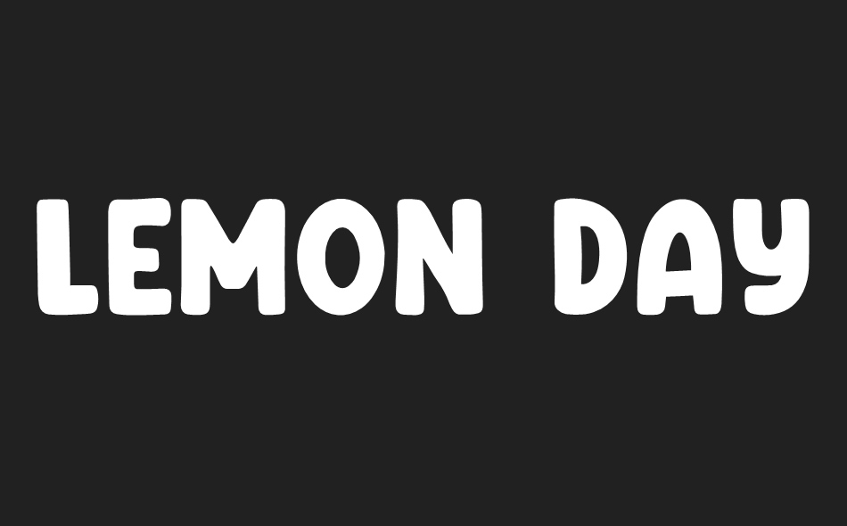 Lemon Days font big