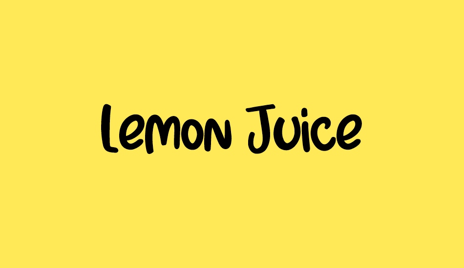 lemon-juice font big