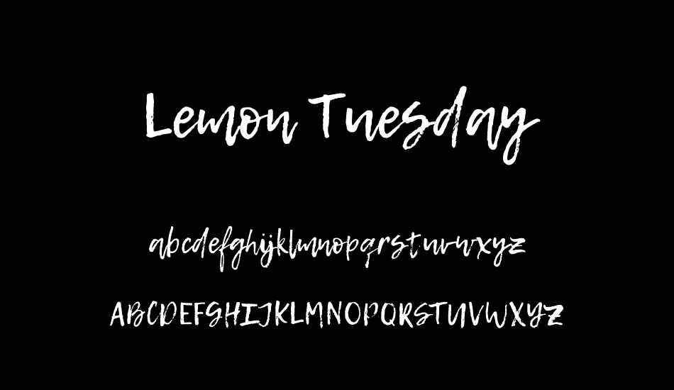 lemon-tuesday font