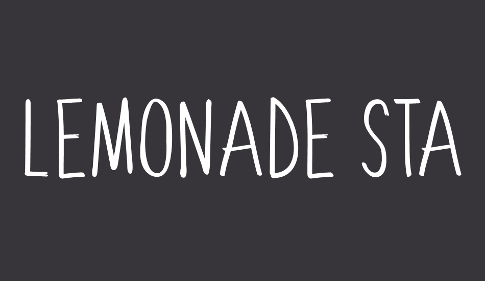 Lemonade Stand font big