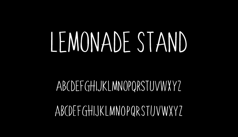 Lemonade Stand font