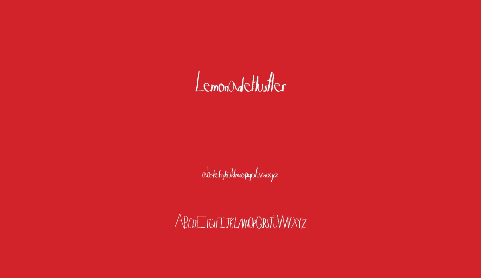 LemonadeHustler font