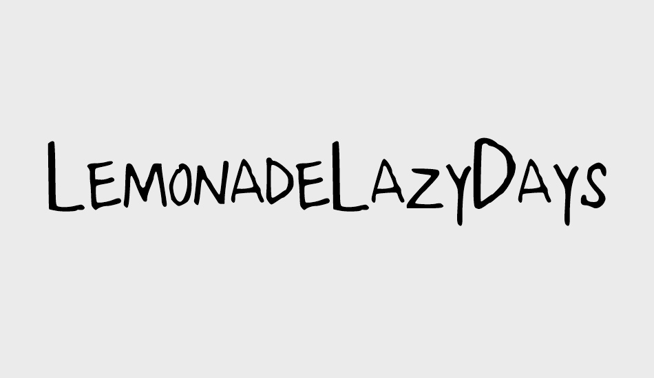 LemonadeLazyDays font big