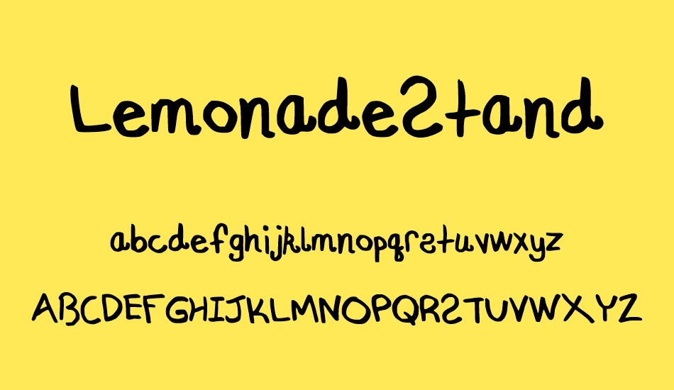 LemonadeStand font