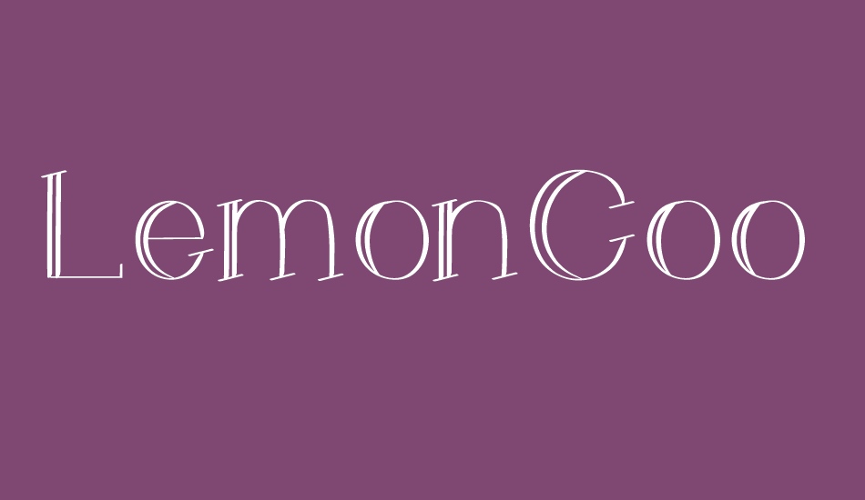 LemonCookie font big