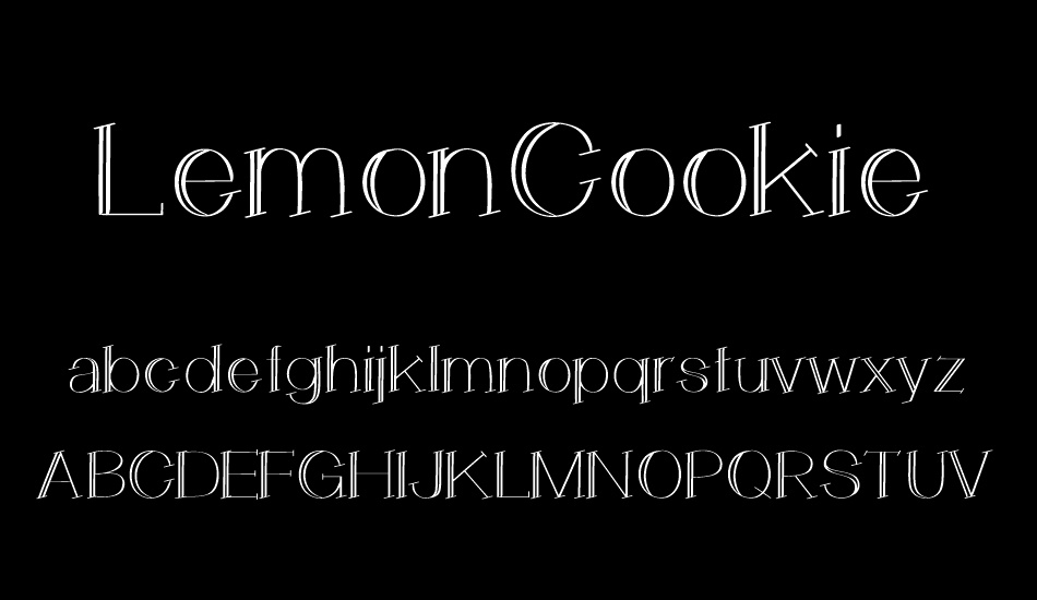 LemonCookie font