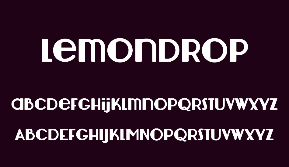Lemondrop font