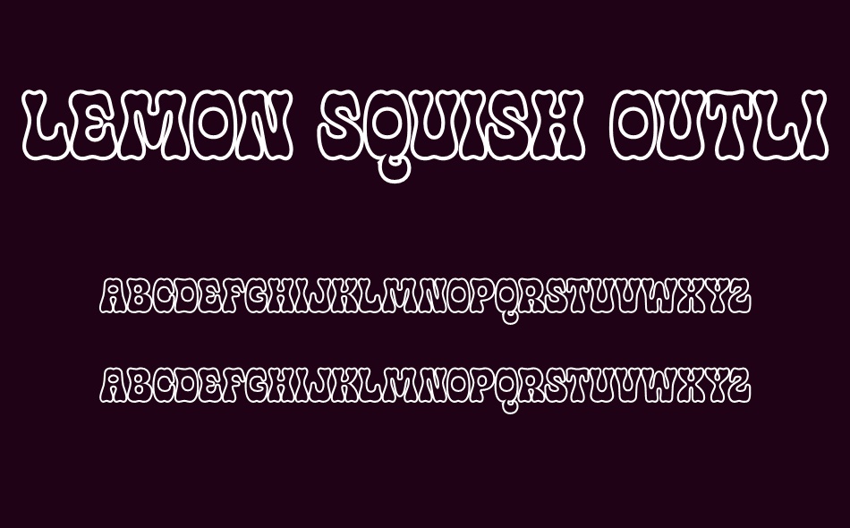 Lemon Squish font