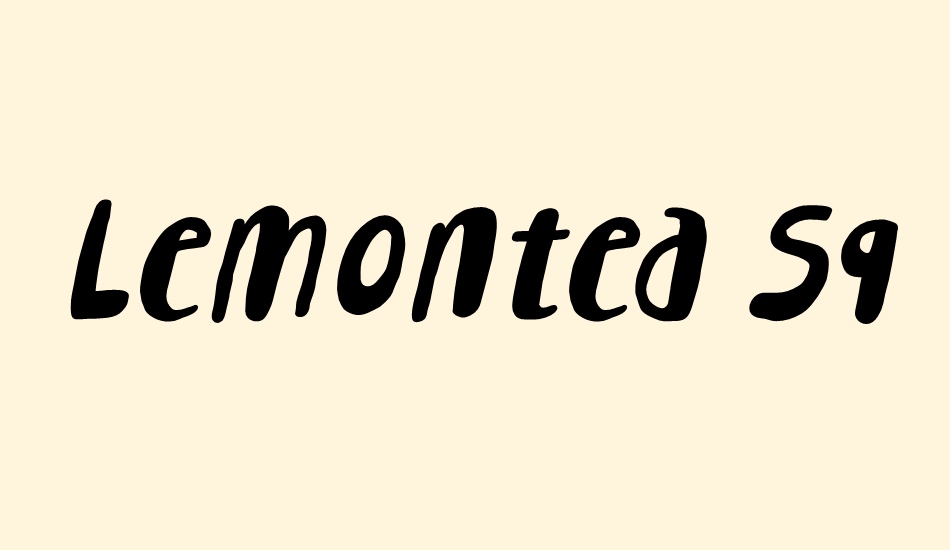 Lemontea Squash font big