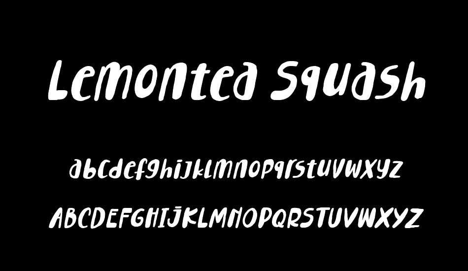 Lemontea Squash font