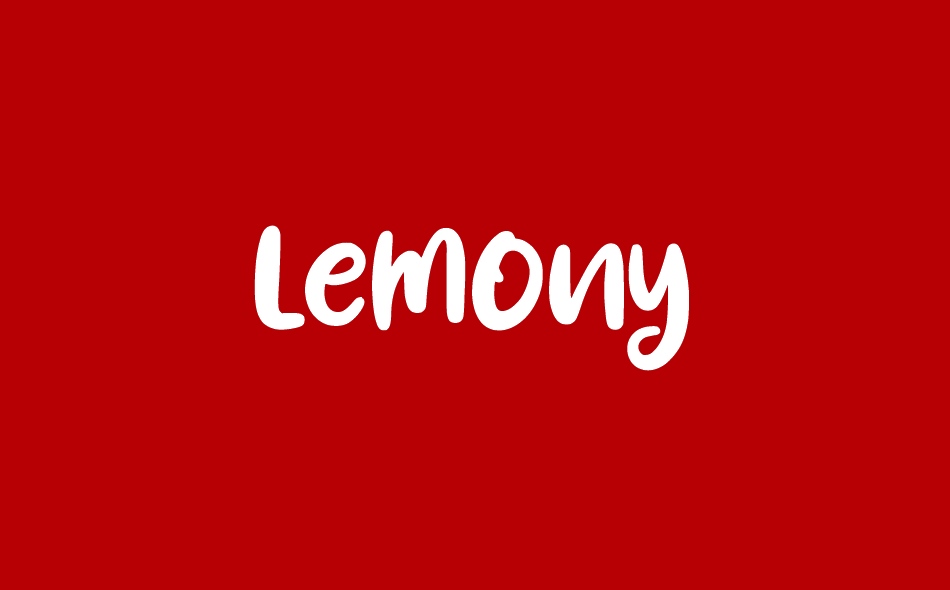 Lemony font big