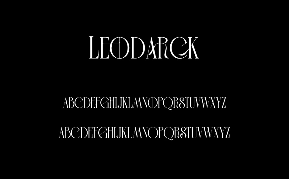 Leodarck font