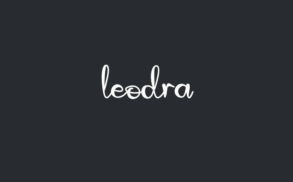 Leodra font big