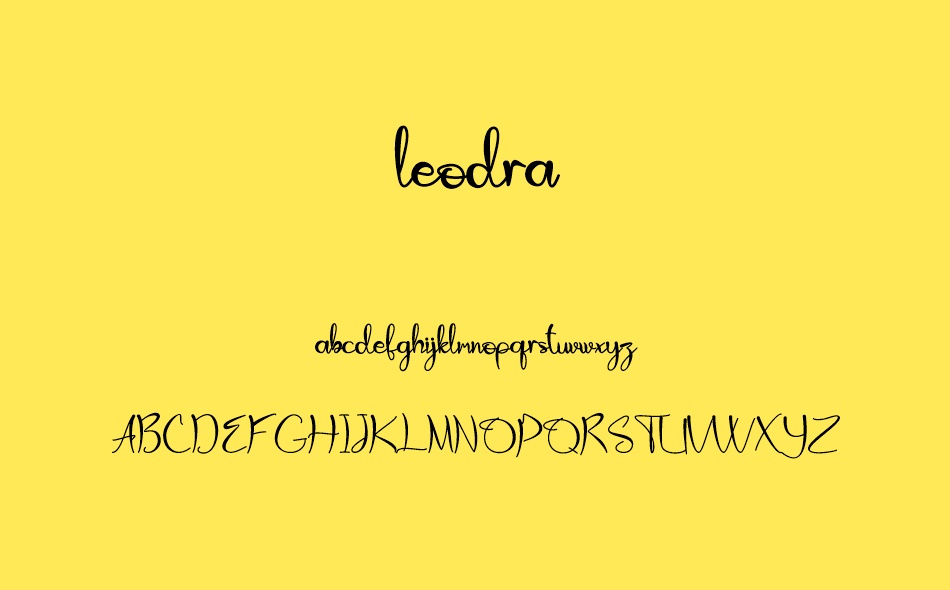 Leodra font