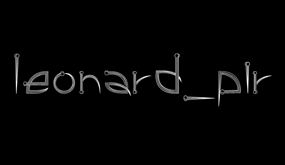 leonard_pirceng font big