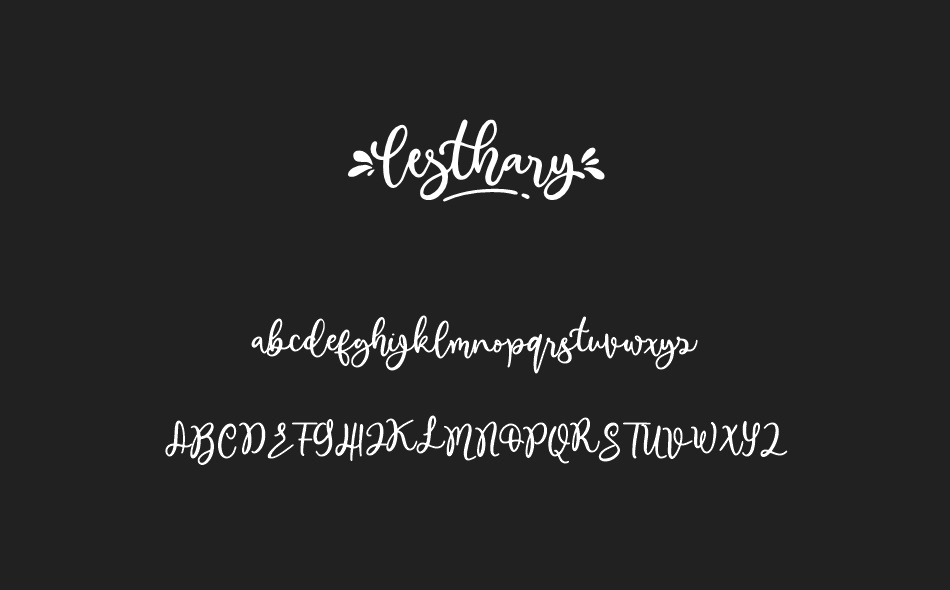 Lesthary font