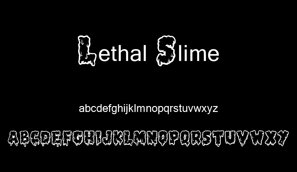 Lethal Slime font