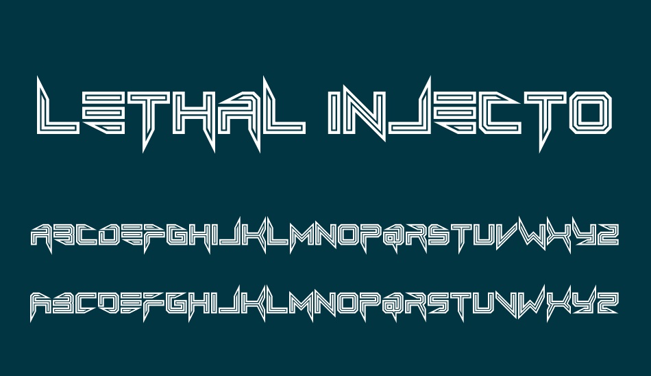 Lethal Injector font