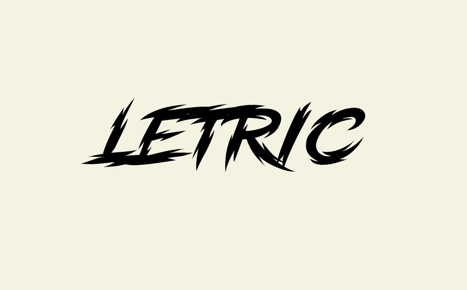 Letric font big