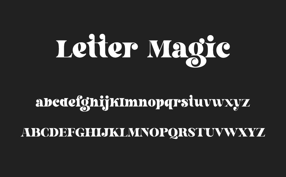 Letter Magic font