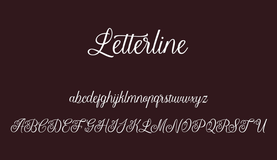 Letterline Demo font