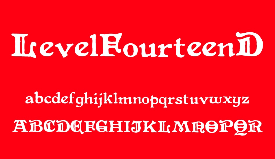 LevelFourteenDruid font