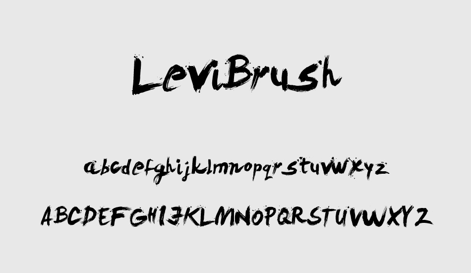 Levi Brush free font