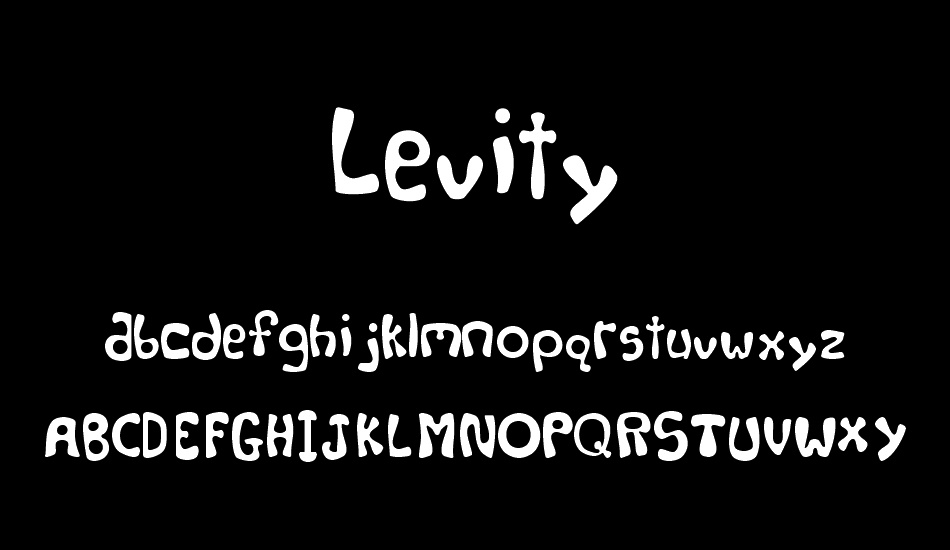 Levity font