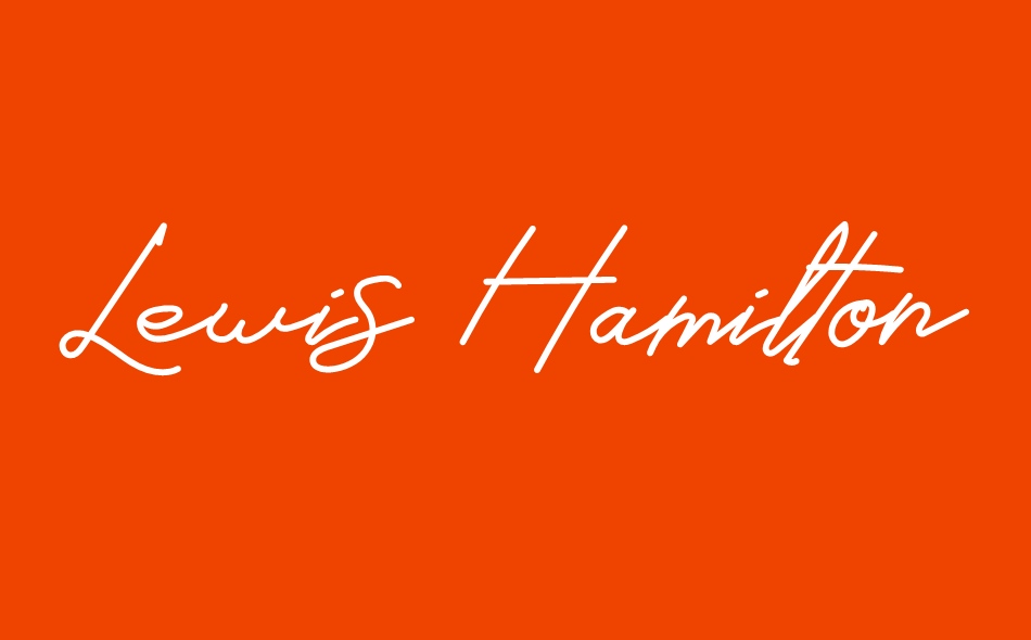 Lewis Hamilton font big