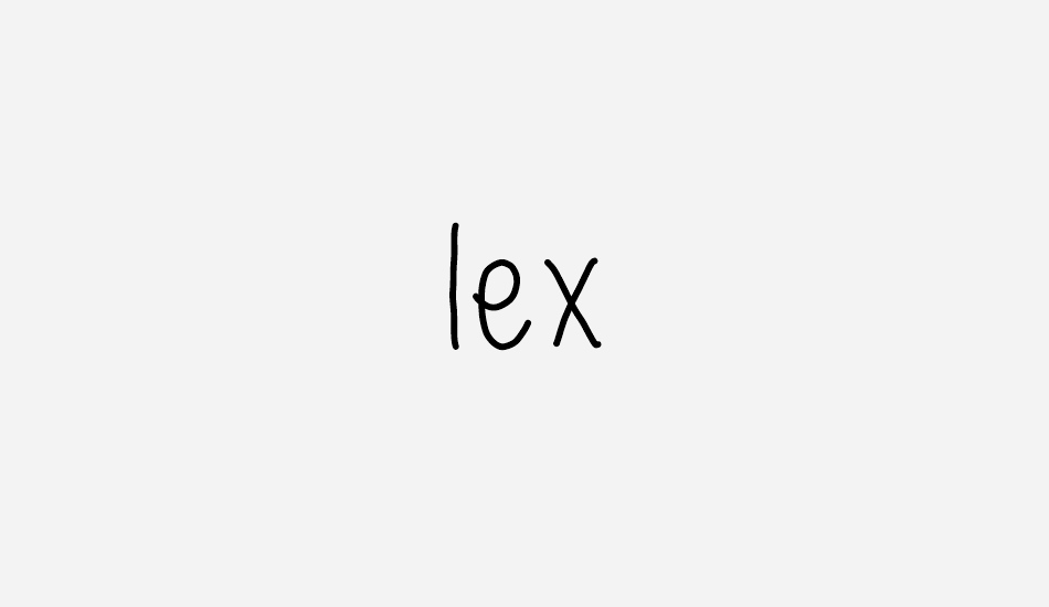 Lex free font