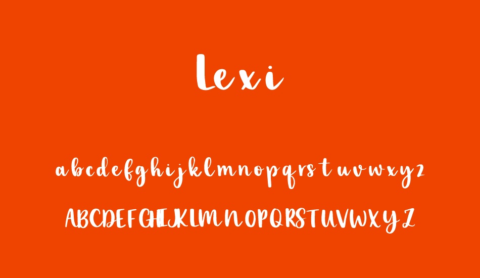 Lexi font