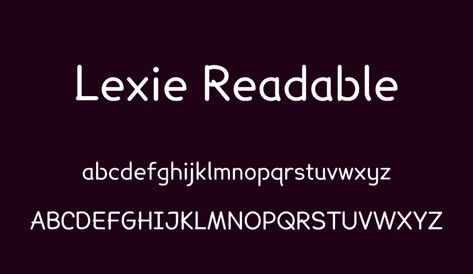 Lexie Readable font