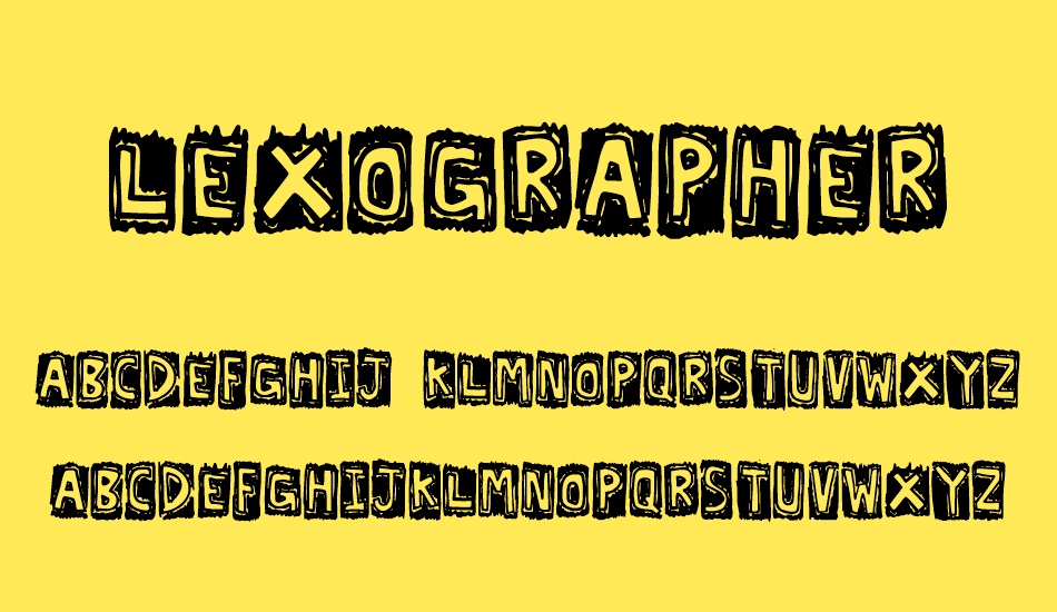 Lexographer font