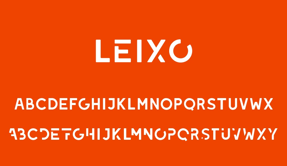 LEIXO DEMO font
