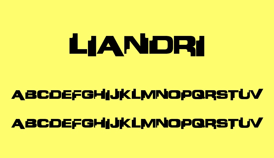 Liandri font