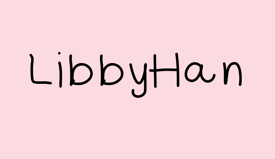 LibbyHand font big