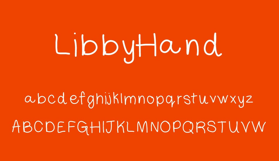 LibbyHand font