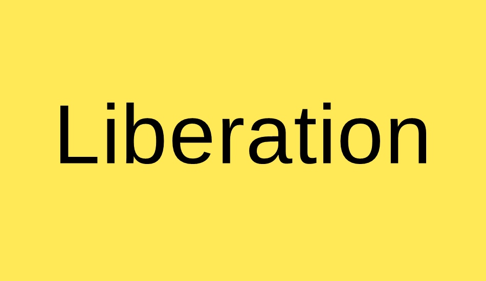 Liberation Sans font big