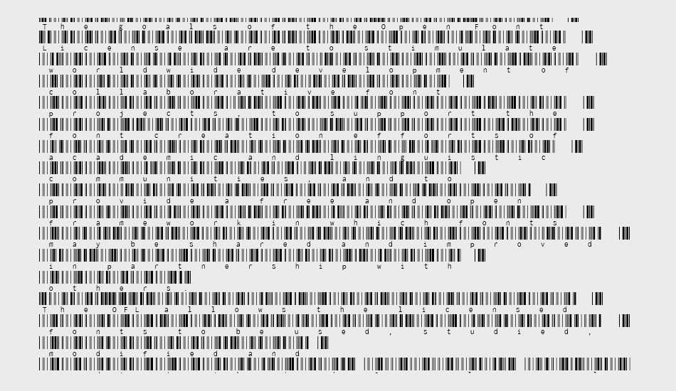 Libre Barcode 39 Extended Text font 1