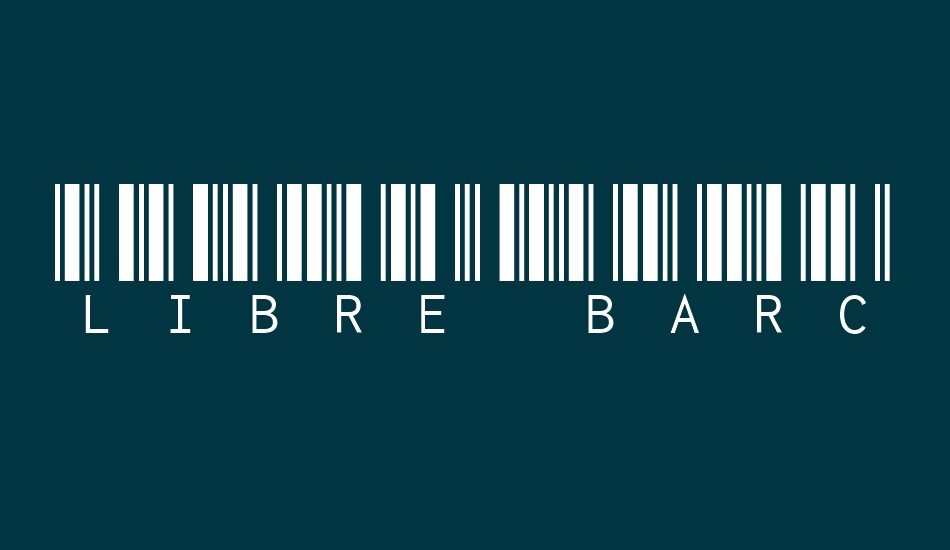 Libre Barcode 39 Text font big