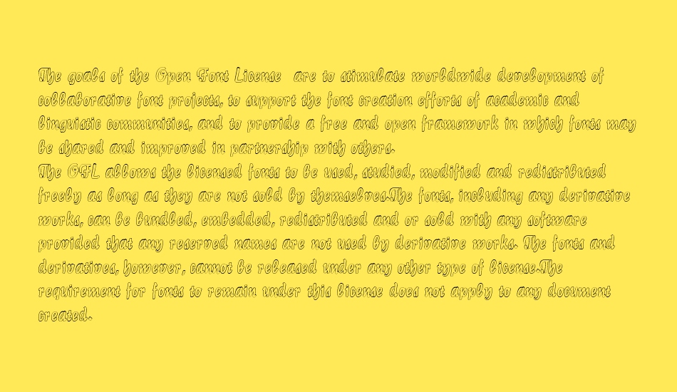Lichte Graphic CAT font 1