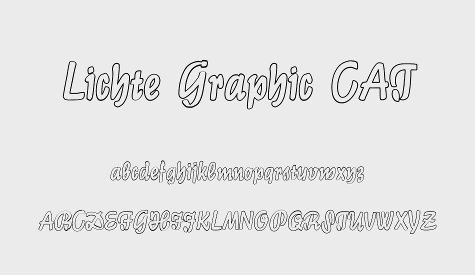 Lichte Graphic CAT font