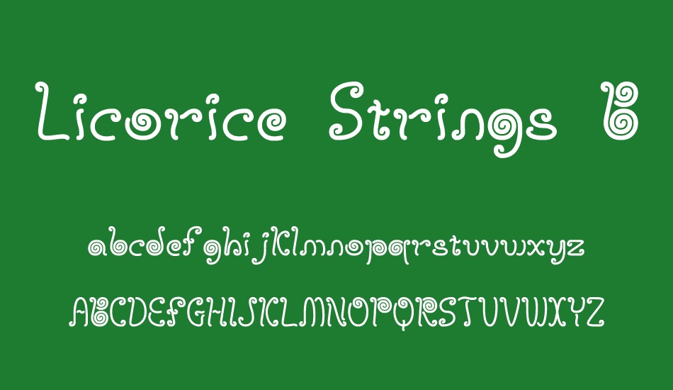 Licorice Strings BRK font
