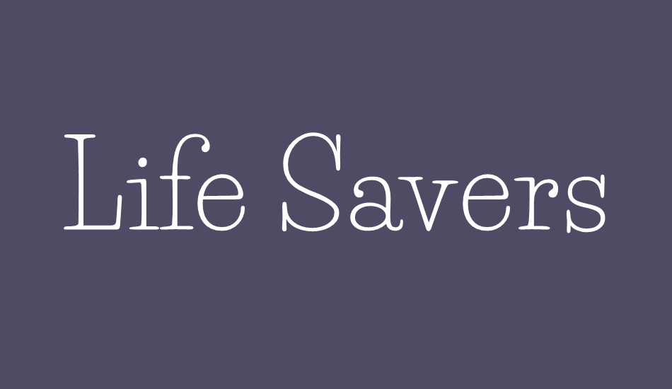 life-savers font big