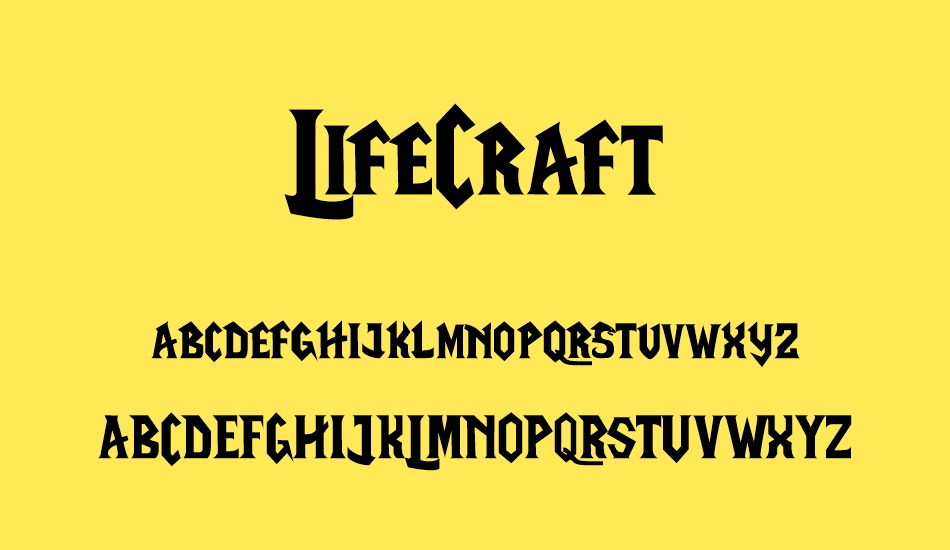 LifeCraft font