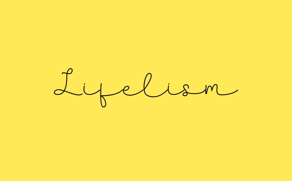 Lifelism font big