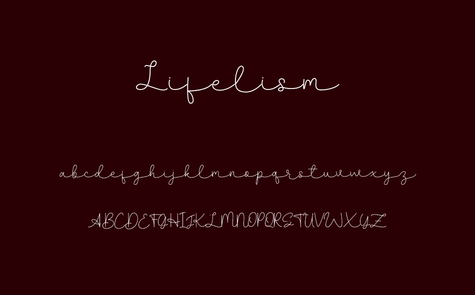 Lifelism font