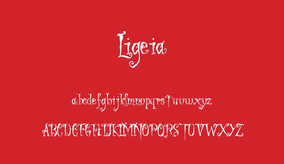 Ligeia Demo font